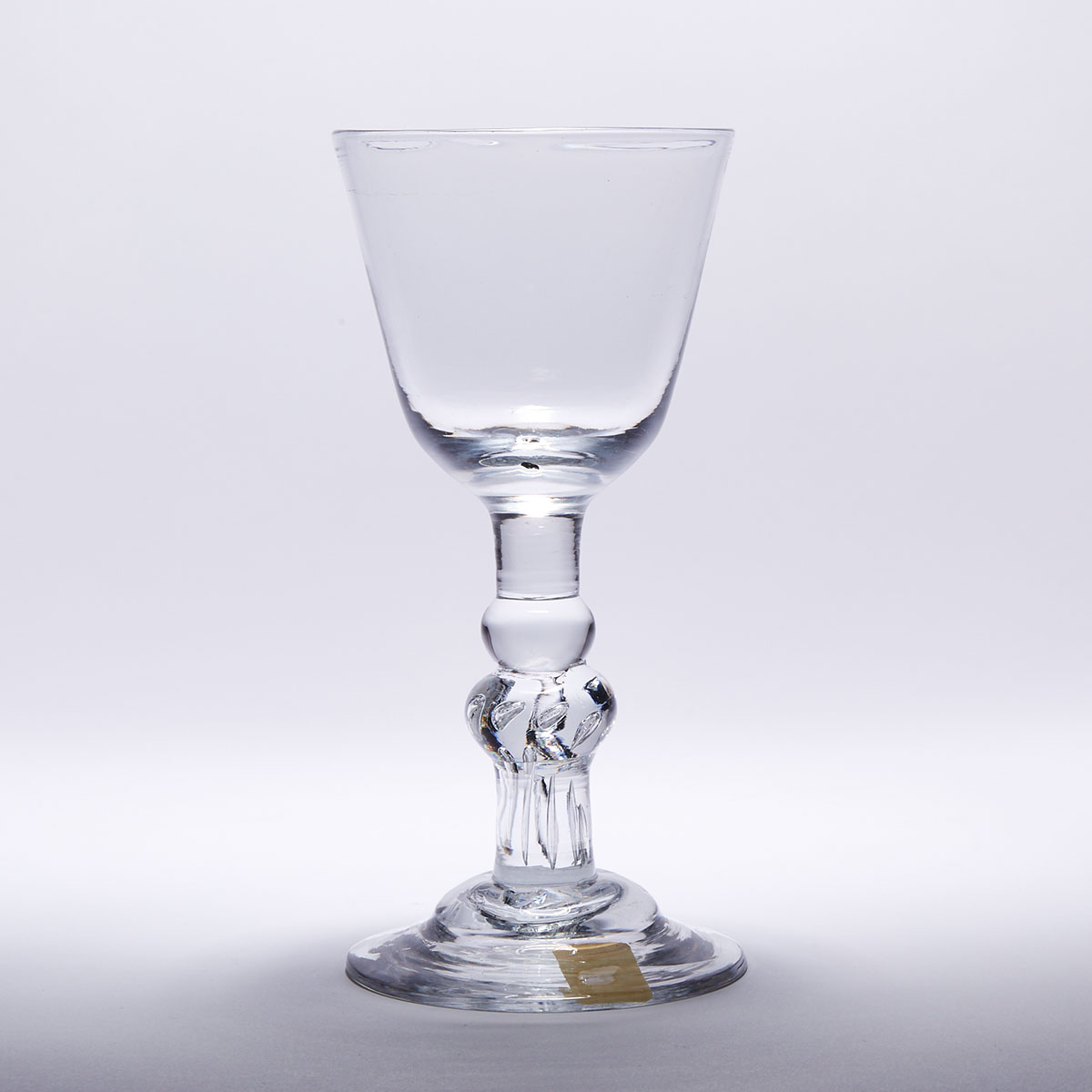 English Teared Balustroid Stemmed Glass Goblet, c.1720-30