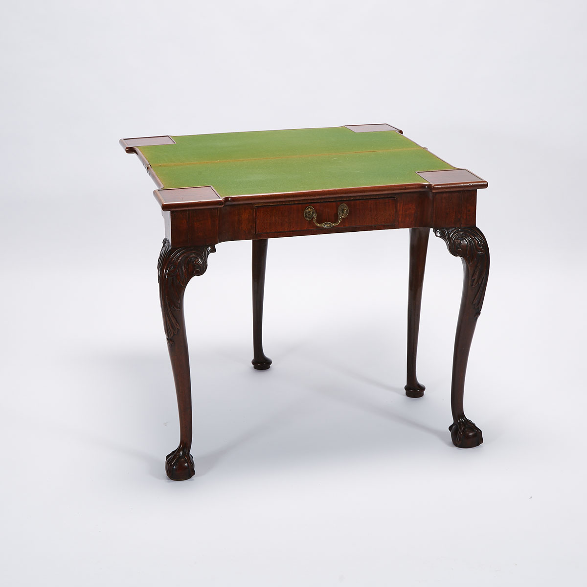 George III Mahogany Games Table, 18th century 