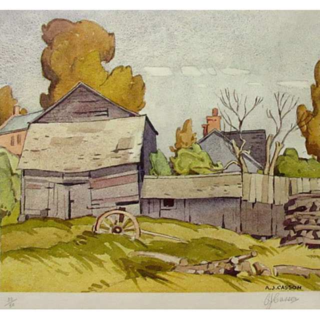 ALFRED JOSEPH CASSON (CANADIAN, 1898-1992)  