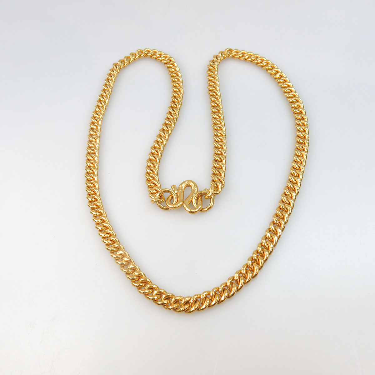 24k Yellow Gold Curb Link Chain
