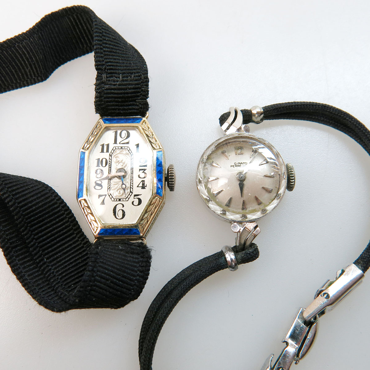 Two Lady’s Gold-Cased Wristwatches