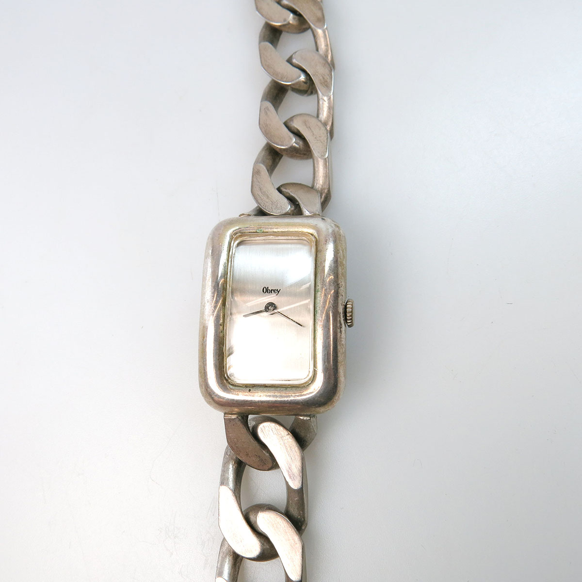 Obrey Wristwatch in a French silver case