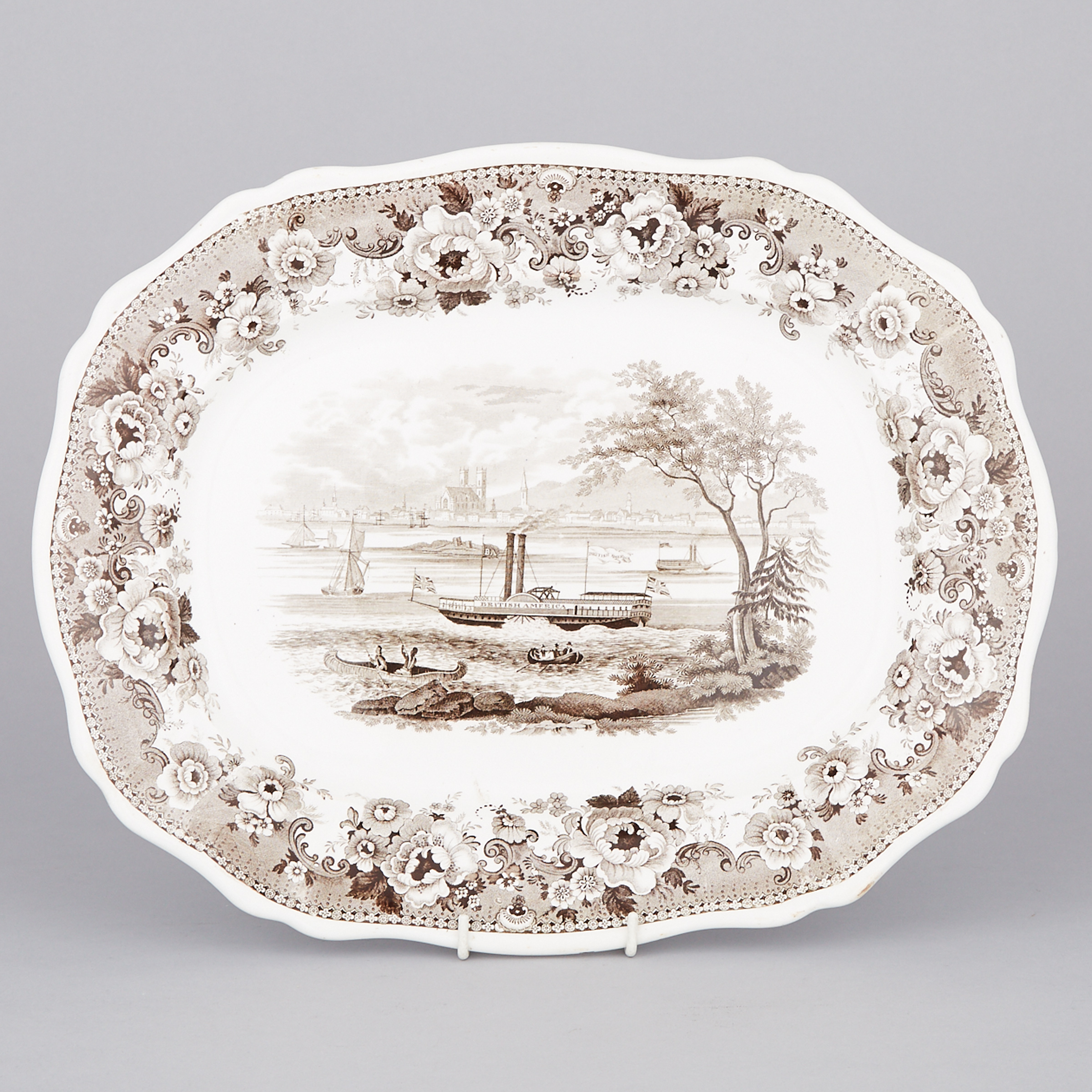 Davenport ‘Montreal’ Oval Platter, c.1835
