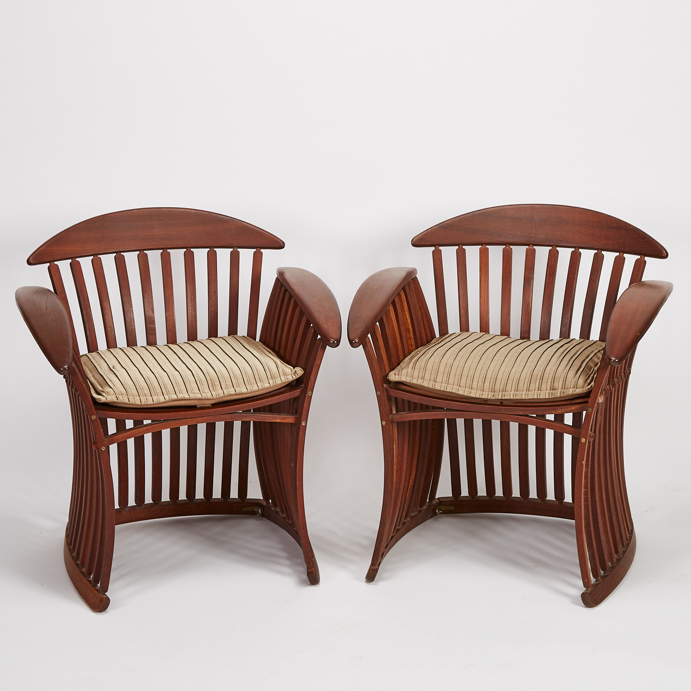 Pair of Bentwood ‘Steamer’ Club Chairs by Thomas Lamb, c.1975