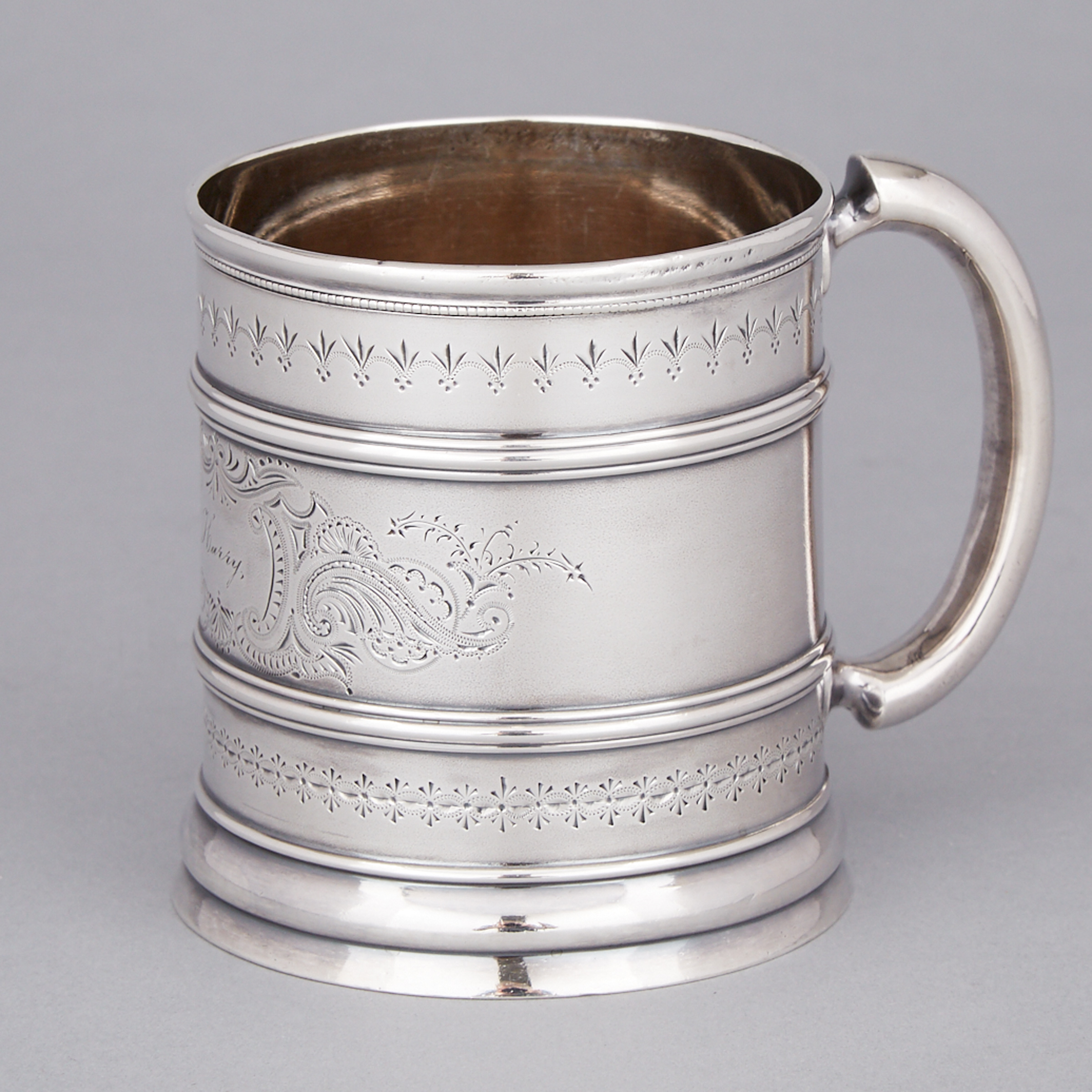 Canadian Silver Mug, Hendery & Leslie, Montreal, Que., late 19th century