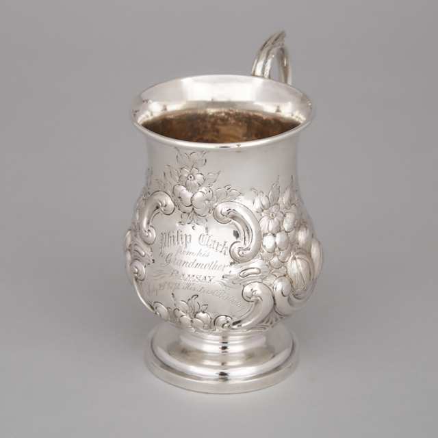 Canadian Silver Mug, Savage, Lyman & Co., Montreal, Que., c.1868-74