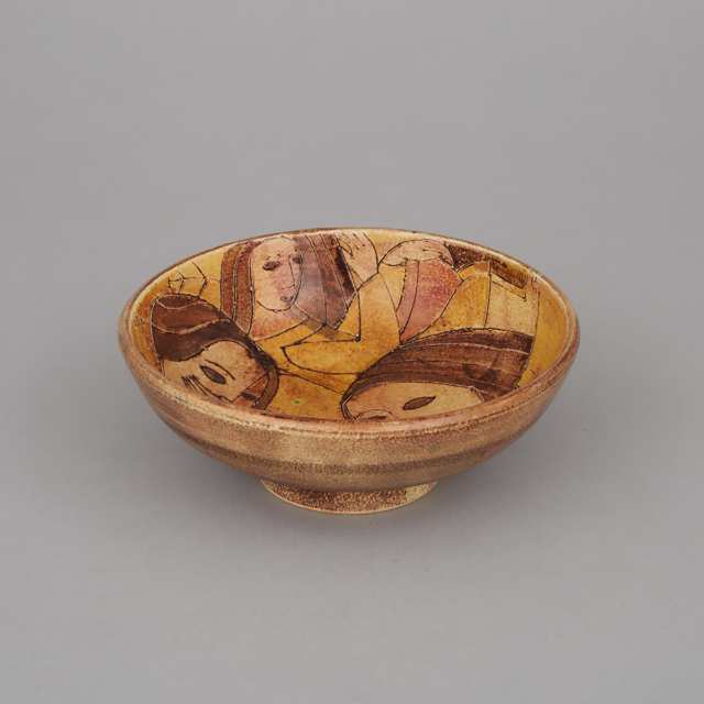 Brooklin Pottery Small Bowl, Theo and Susan Harlander, c.1975