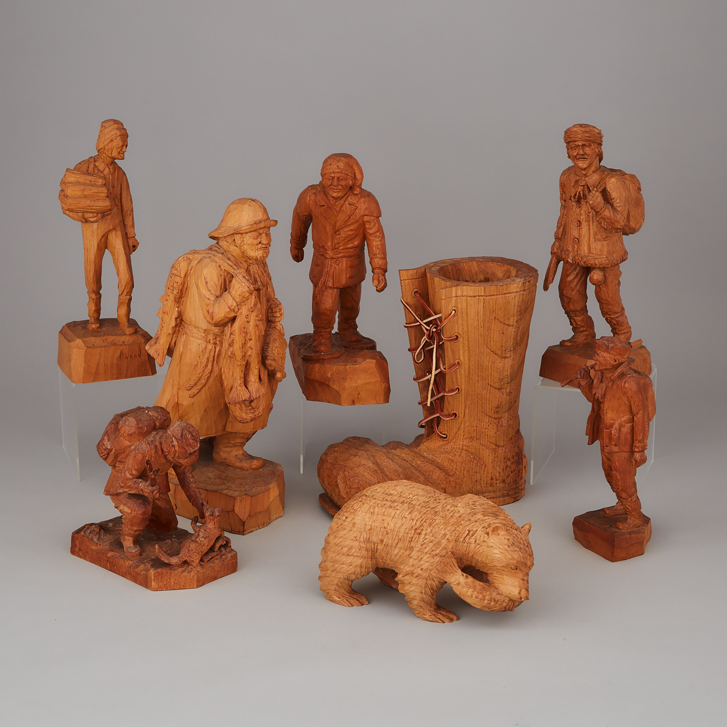 Collection of Saint-Jean-Port-Joli, Quebec, Carvings, mid 20th century
