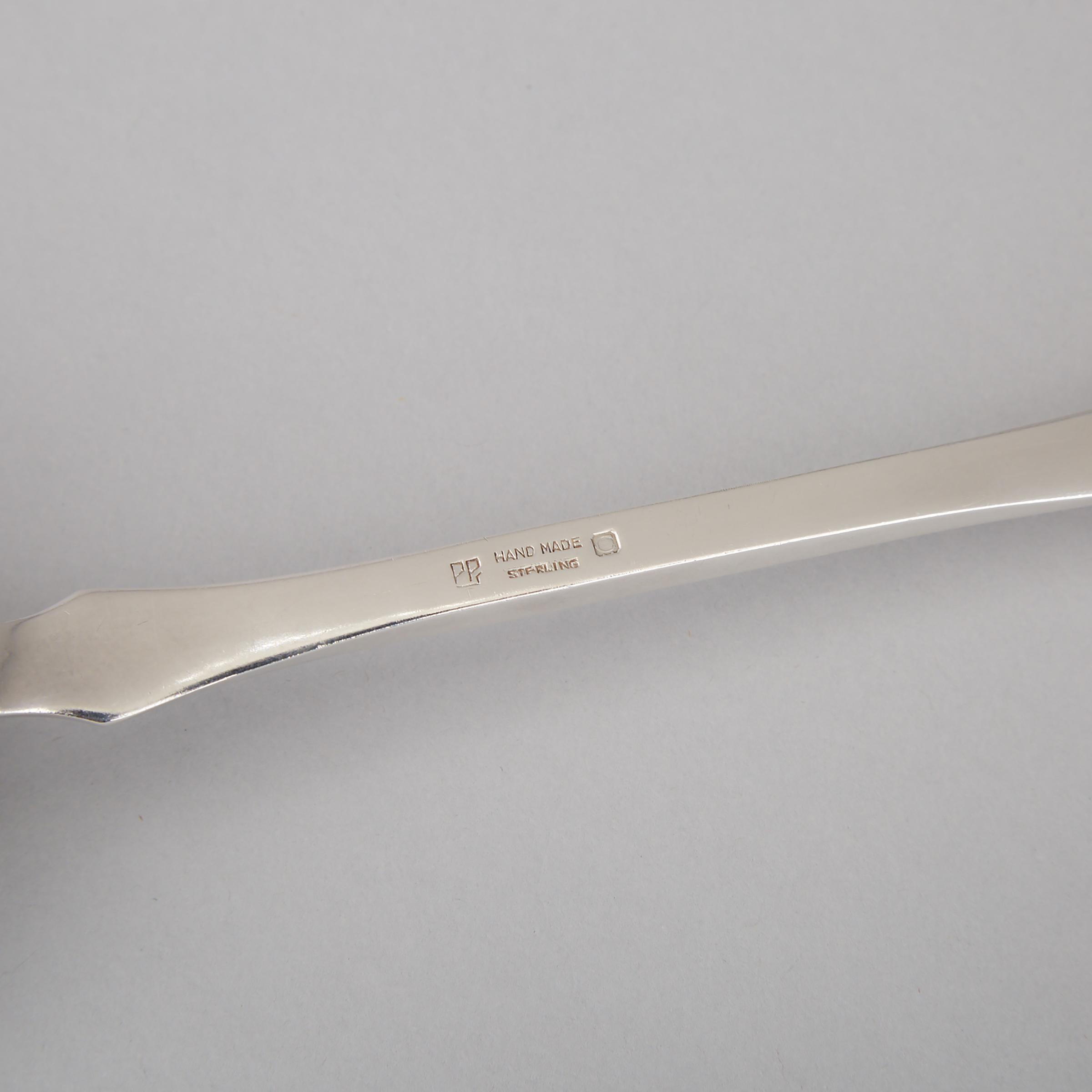 Canadian Silver Serving Spoon and Fork, Carl Poul Petersen, Montreal, Que., mid-20th century