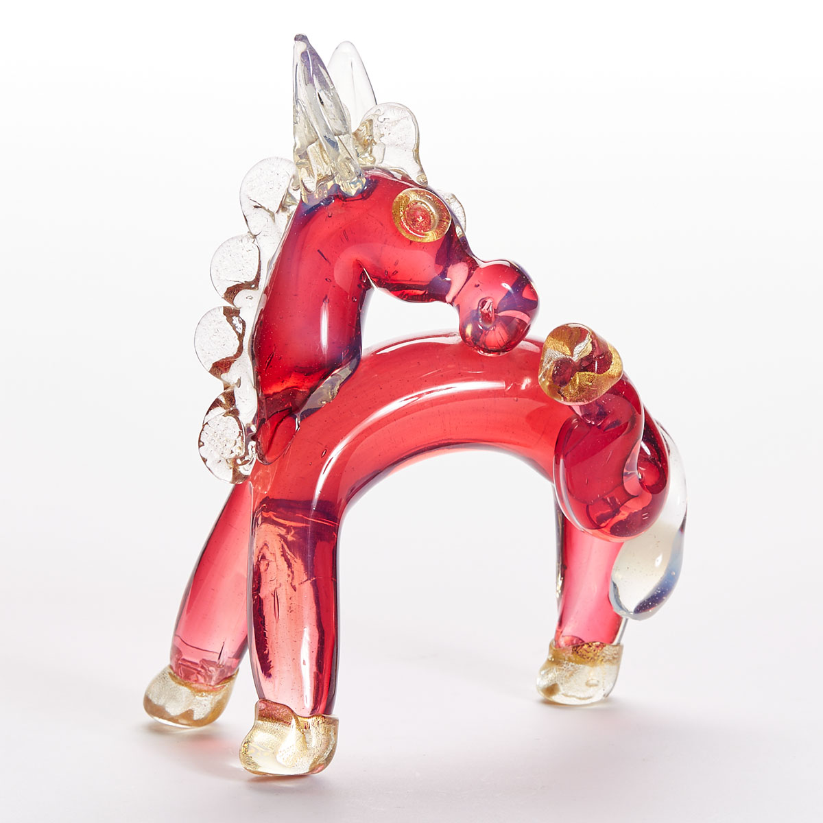 Murano Glass Donkey, probably Seguso, mid-20th century