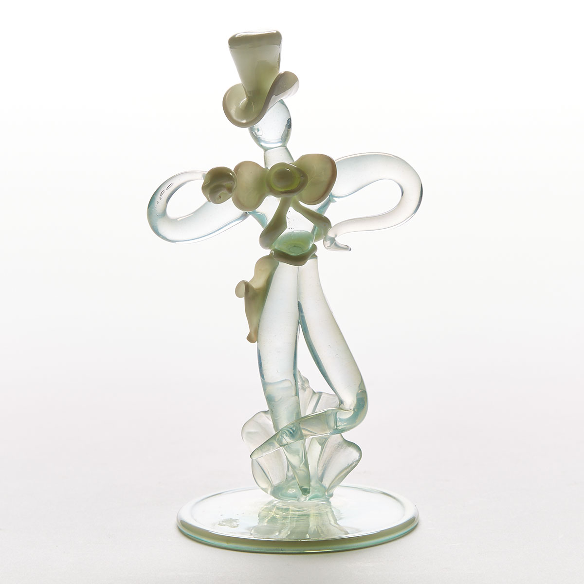 Murano Glass Figure, probably Flavio Poli for Seguso Vetri d’Arte, mid-20th century
