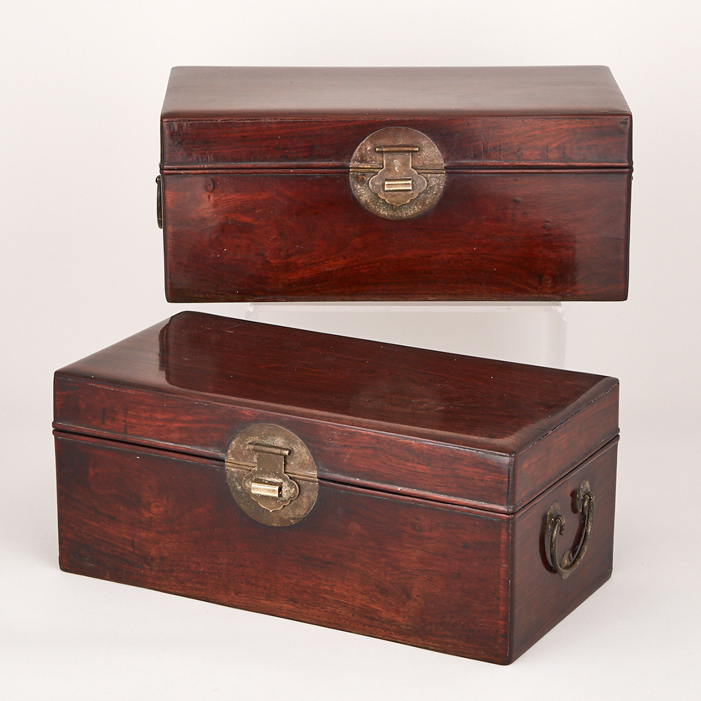 A Pair of Huanghuali Scholar’s Boxes, 19th Century