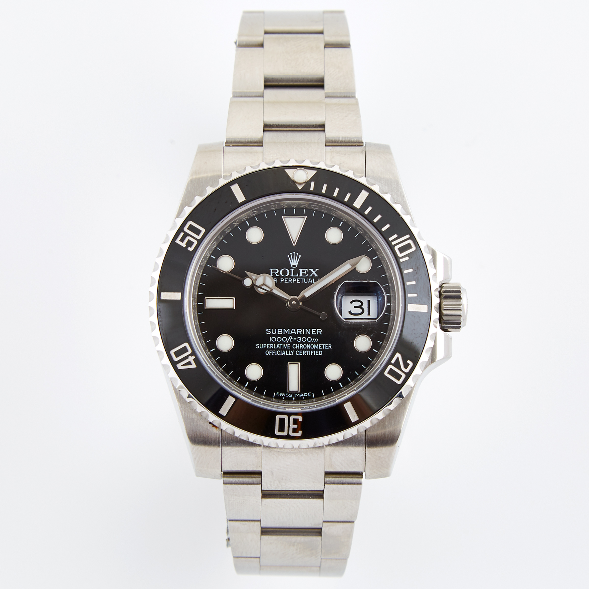 Men’s Rolex Oyster Perpetual Date Submariner Wristwatch