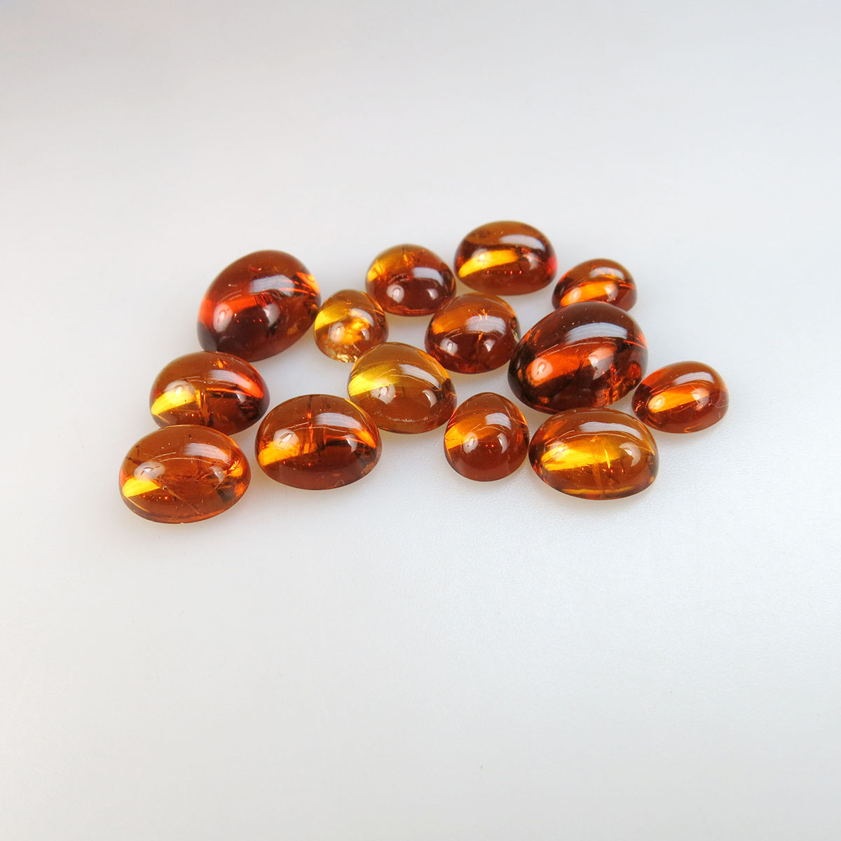 14 Oval Citrine Cabochons
