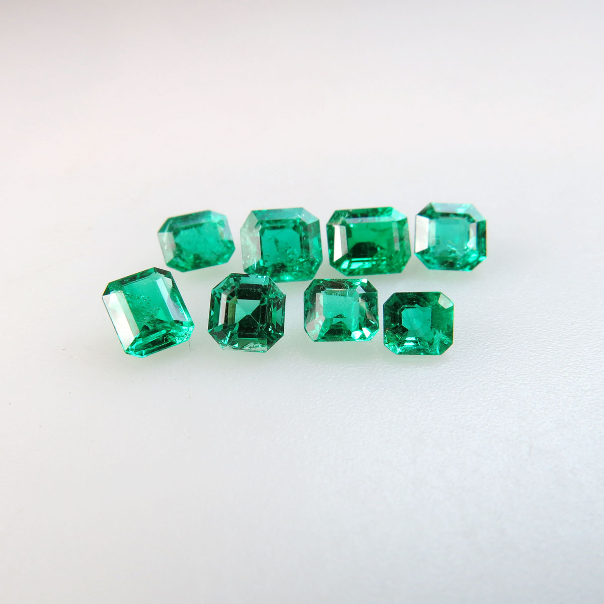 8 Emerald Cut Emeralds