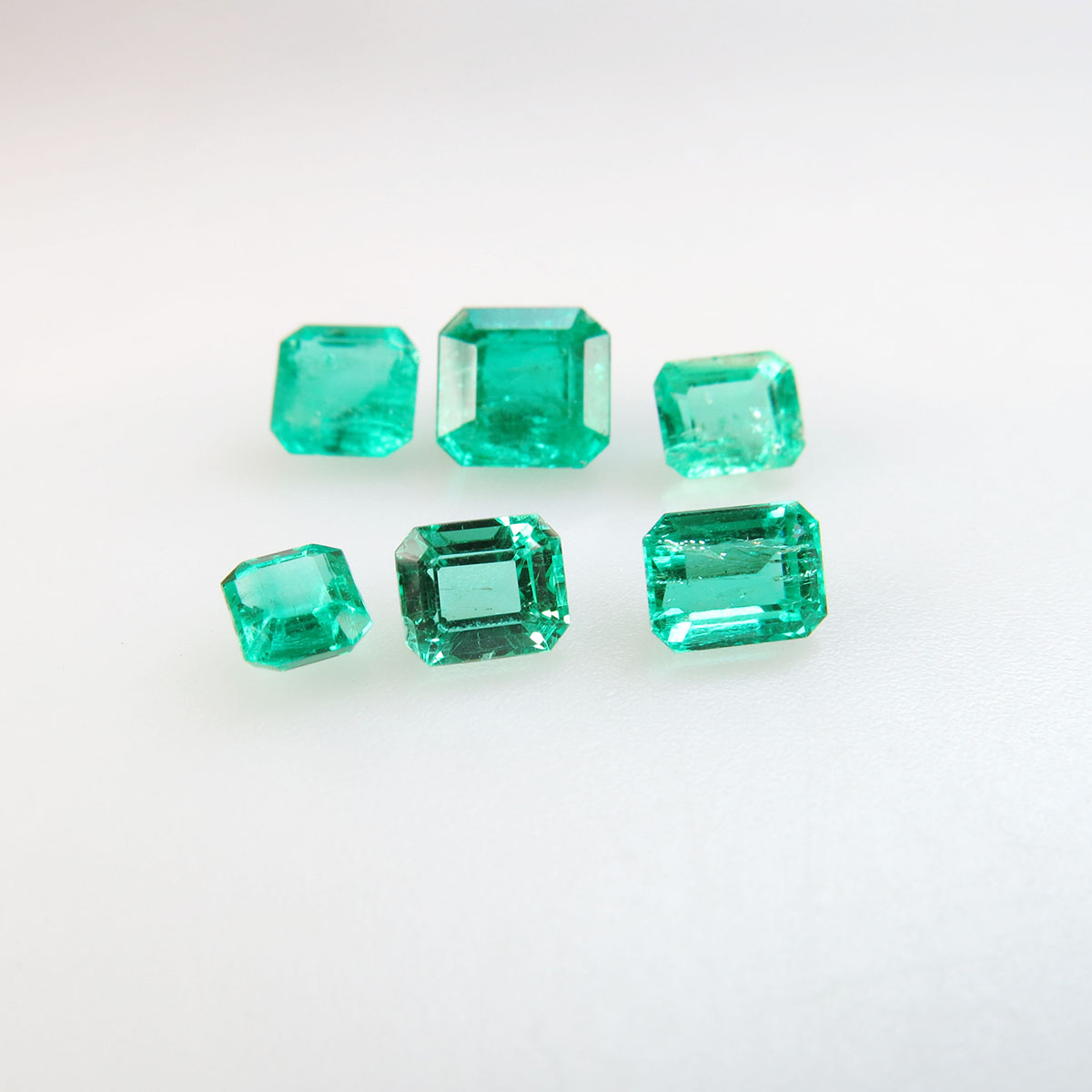 6 Emerald Cut Emeralds