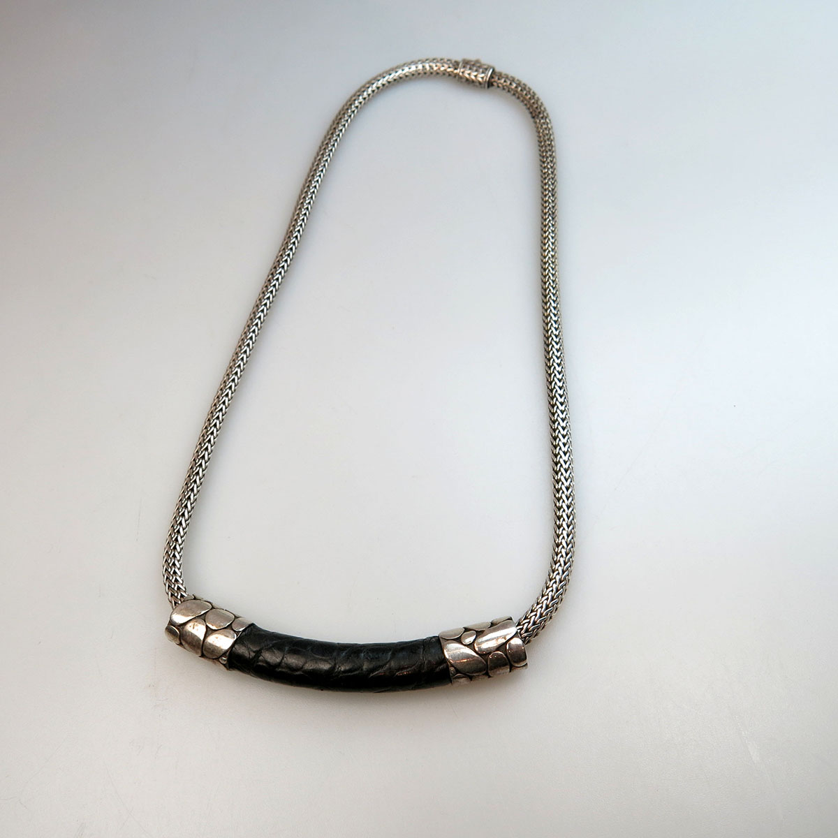 John Hardy American Sterling Silver Necklace And Slider