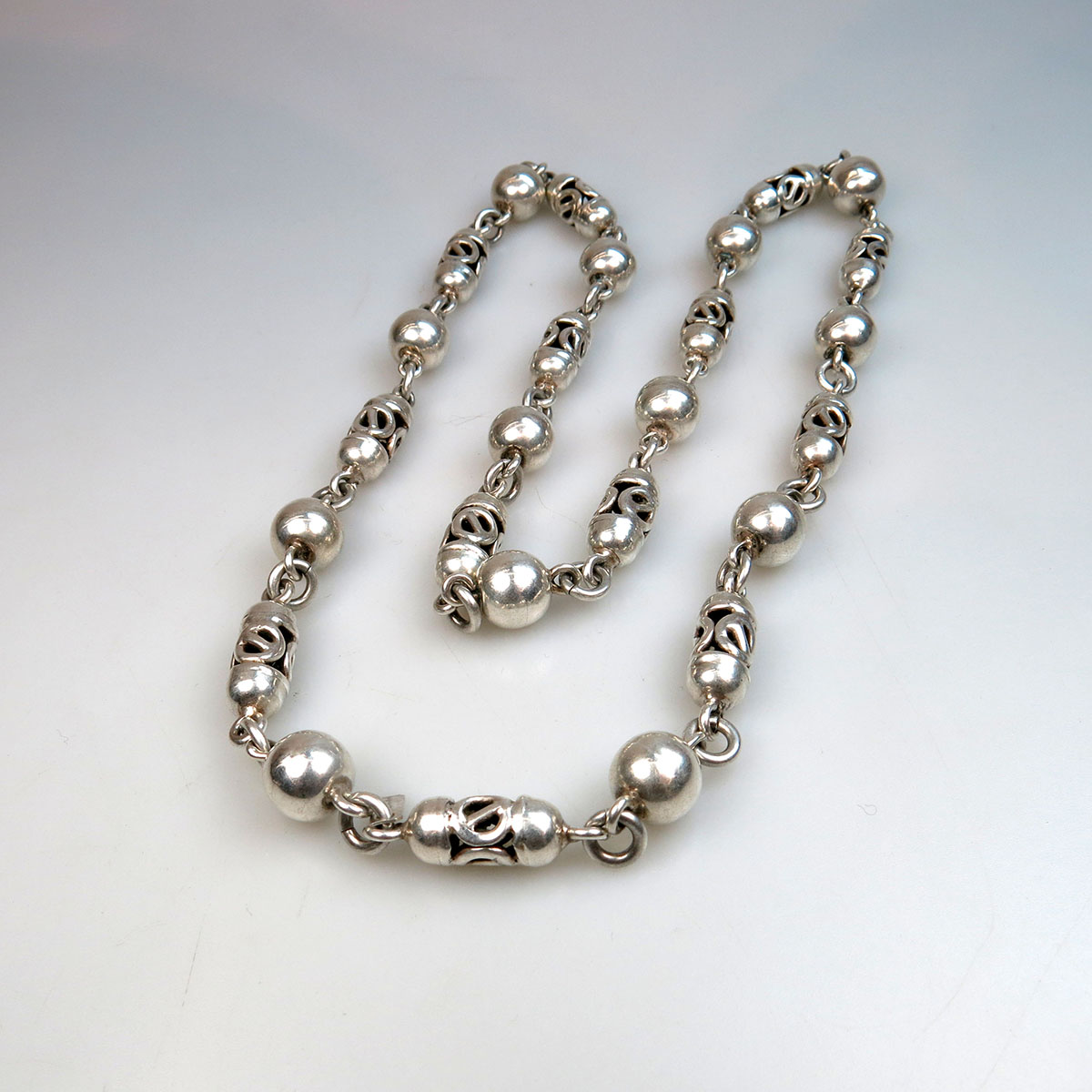 Mexican Sterling Silver Endless Necklace