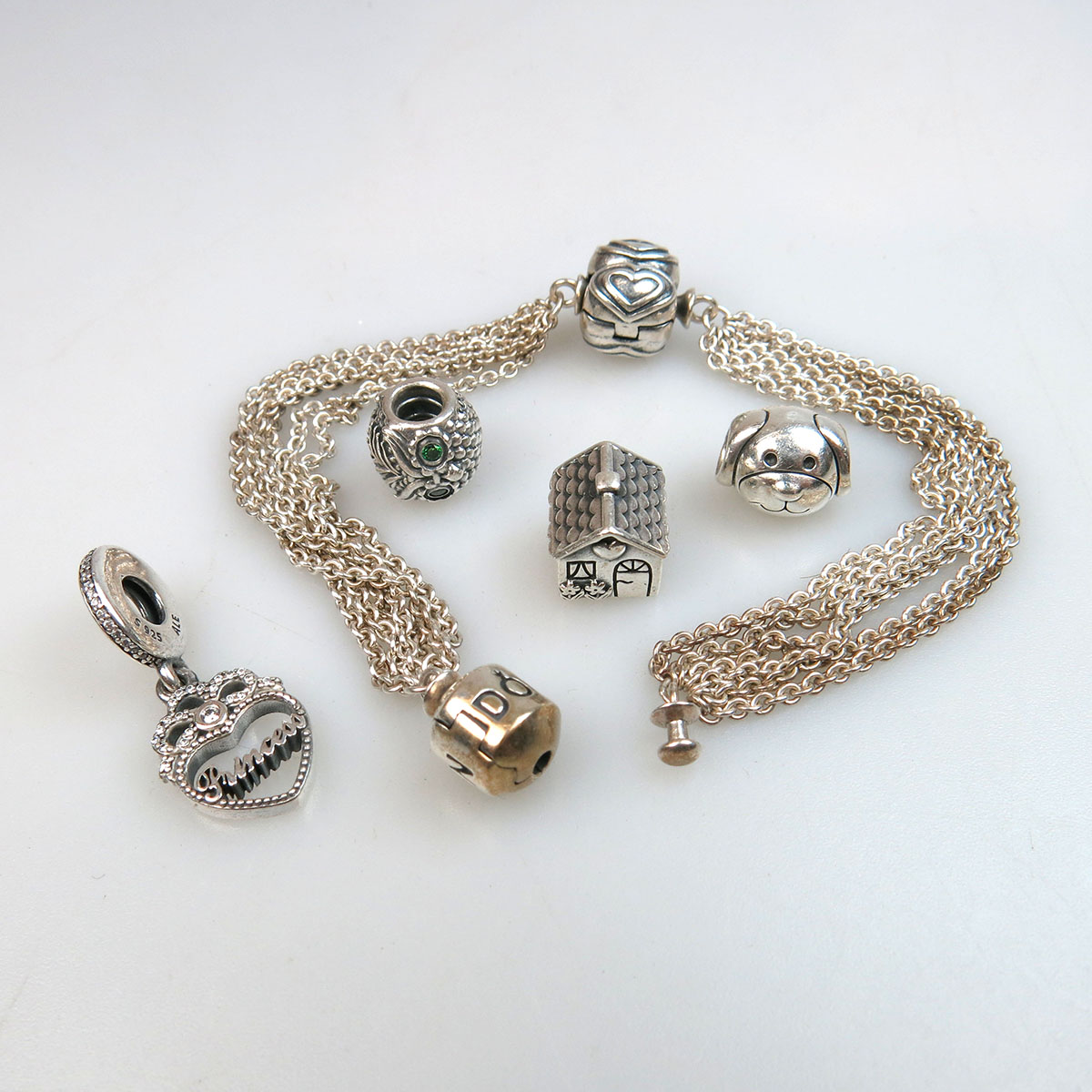 Pandora Sterling Silver Multi-Strand Bracelet