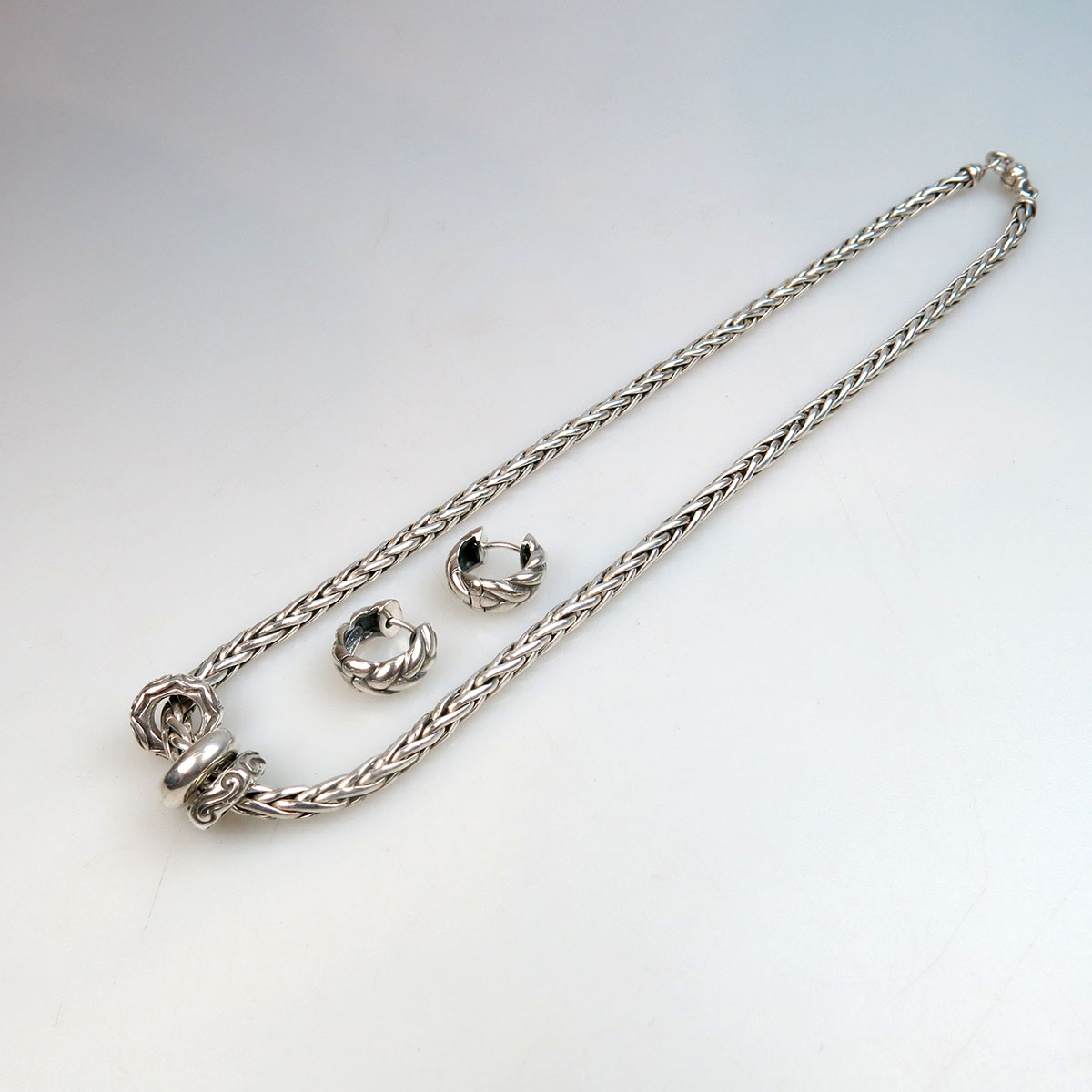 Zina American Sterling Silver Wheat Link Chain