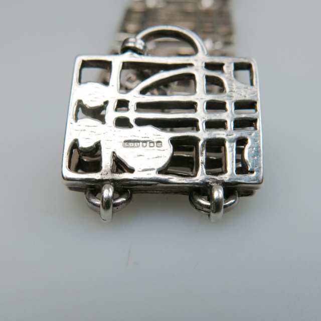 Scottish Sterling Silver Earring, Pendant, Bracelet And Brooch Suite