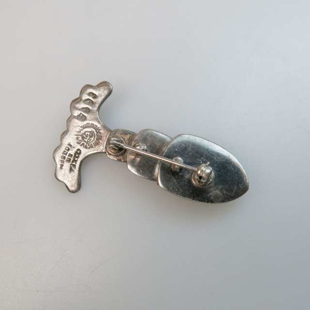 Margot Van Voohries Carr Mexican Sterling Silver Articulated Pin