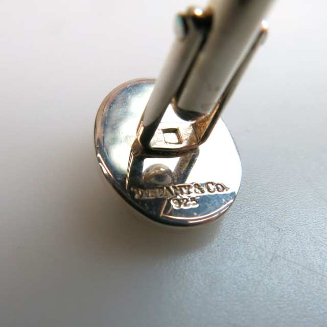 A Pair of Tiffany & Co. Sterling Silver Cufflinks