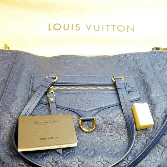 Louis Vuitton Blue Monogram Empreinte Lumineuse PM Two-Handle Purse