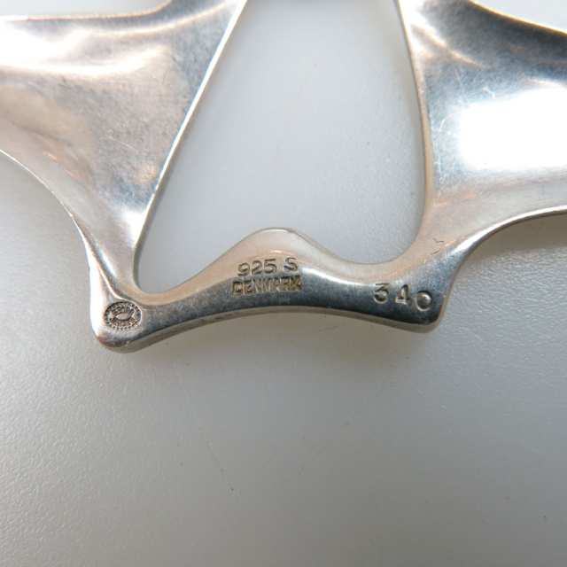 Georg Jensen Danish Sterling Silver Pendant And Chain