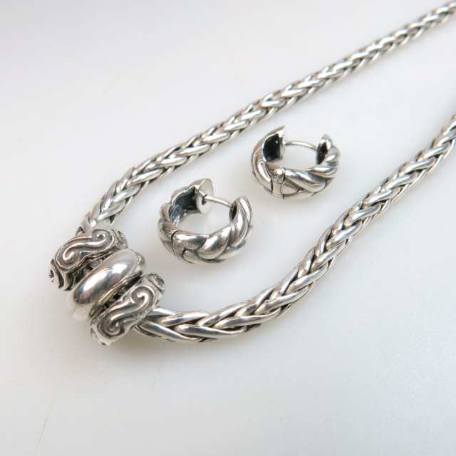 Zina American Sterling Silver Wheat Link Chain