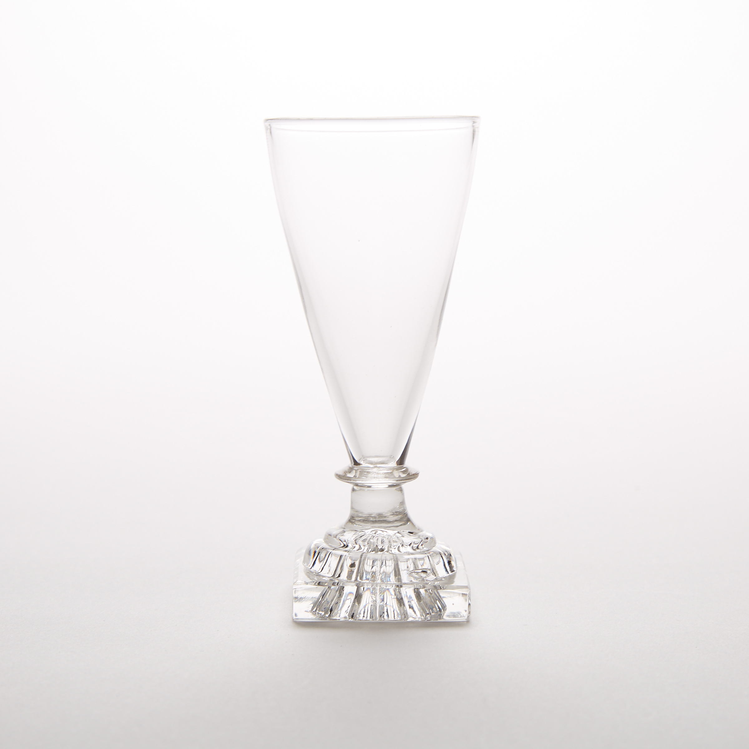 English Dwarf Ale Glass, early 19th century