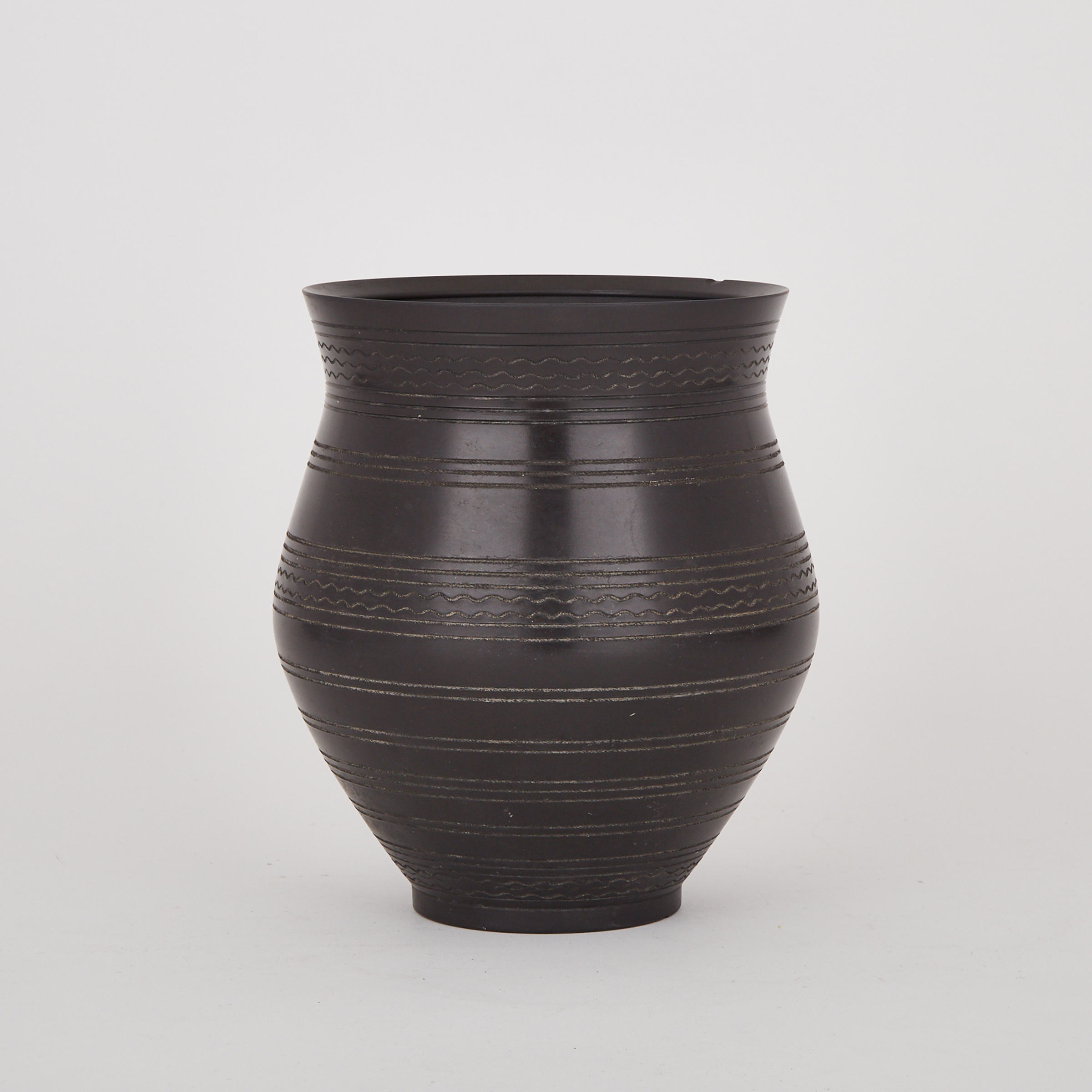 Wedgwood Black Basalt Vase, 19th century