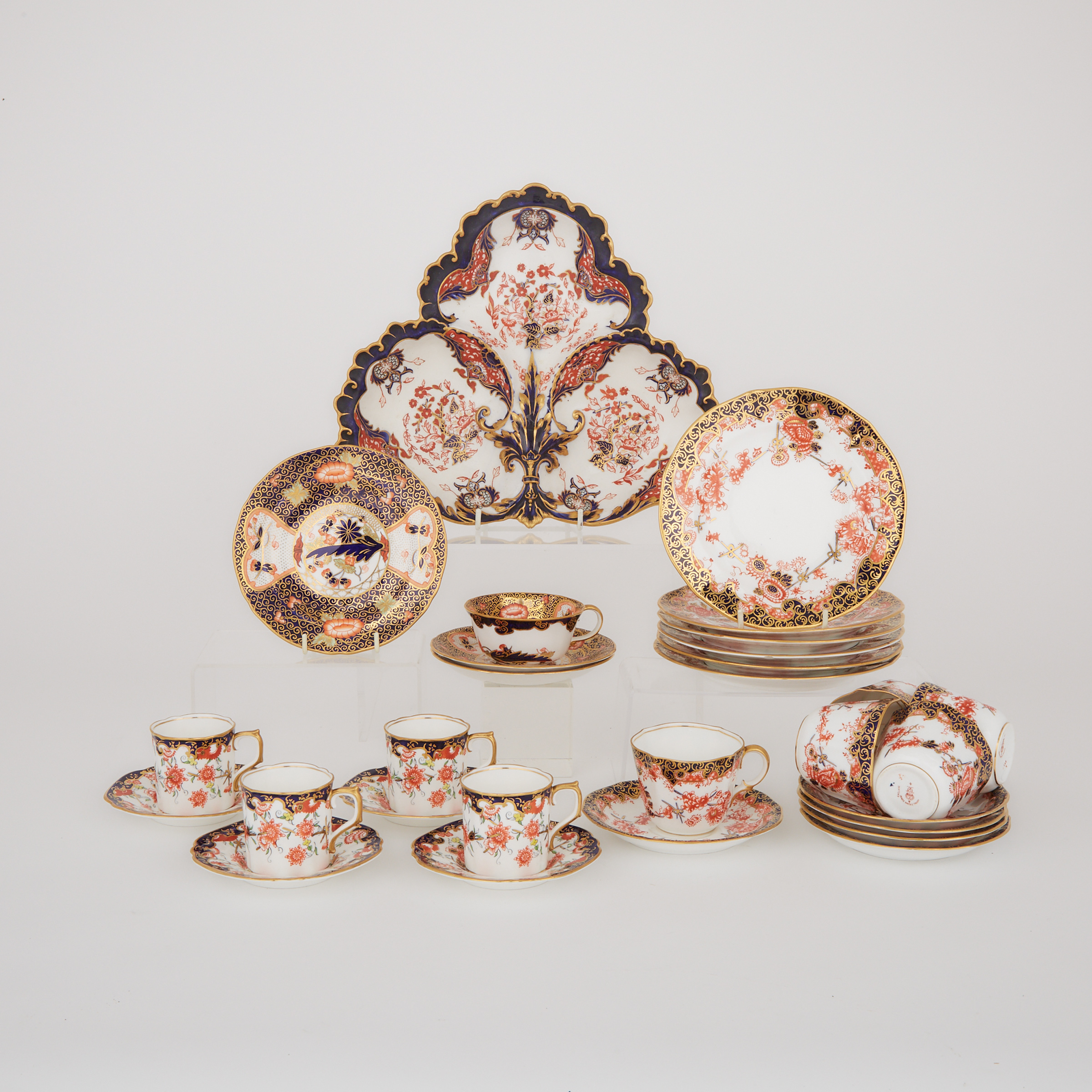 Group of Royal Crown Derby Tablewares, 20th century