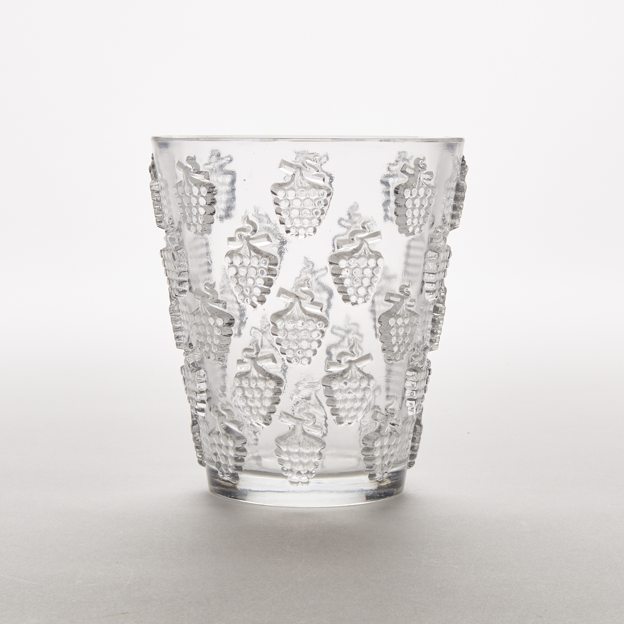 ‘Malaga’, Lalique Moulded Glass Vase, post-1945