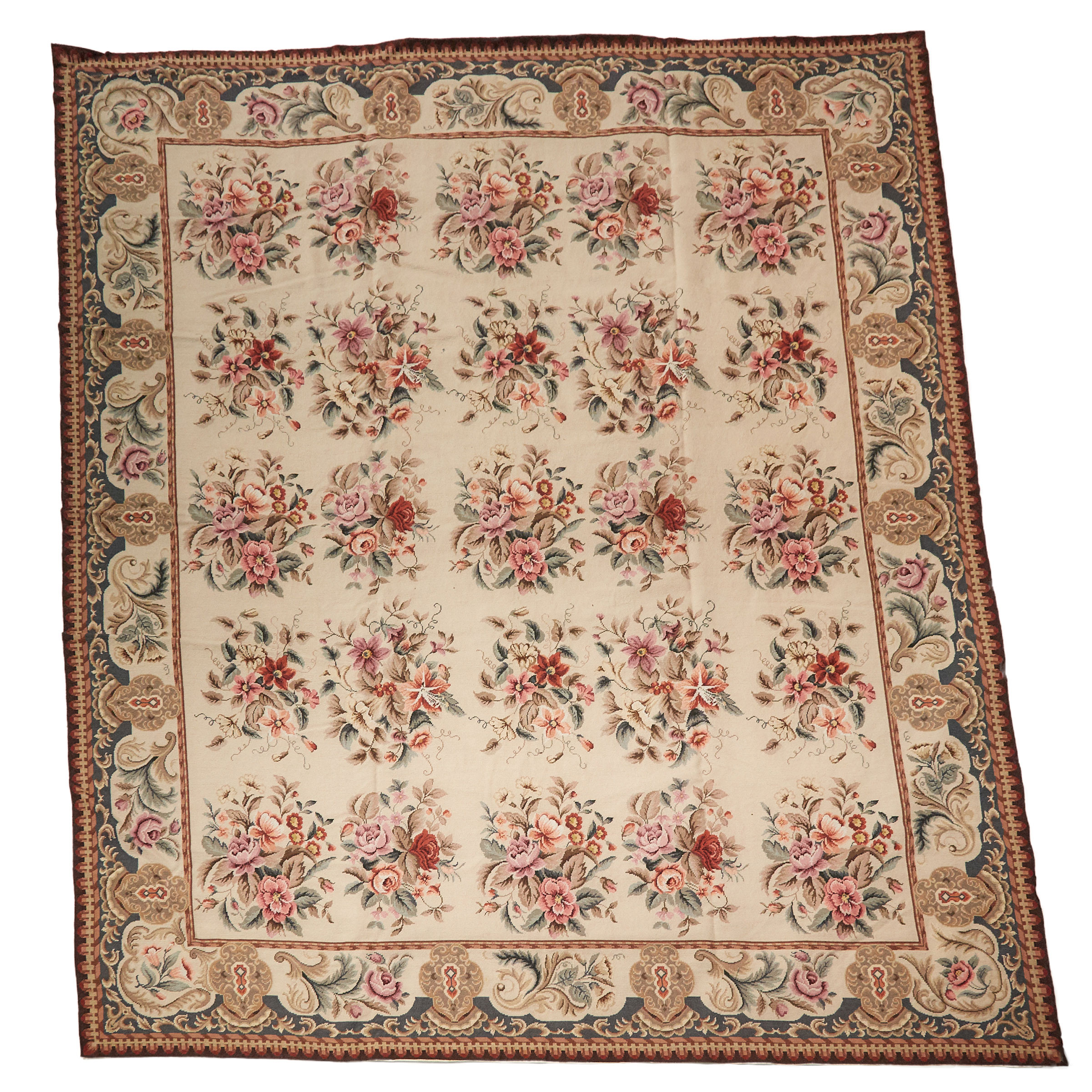 Aubusson Style Needlepoint Carpet, mid to late 20th century