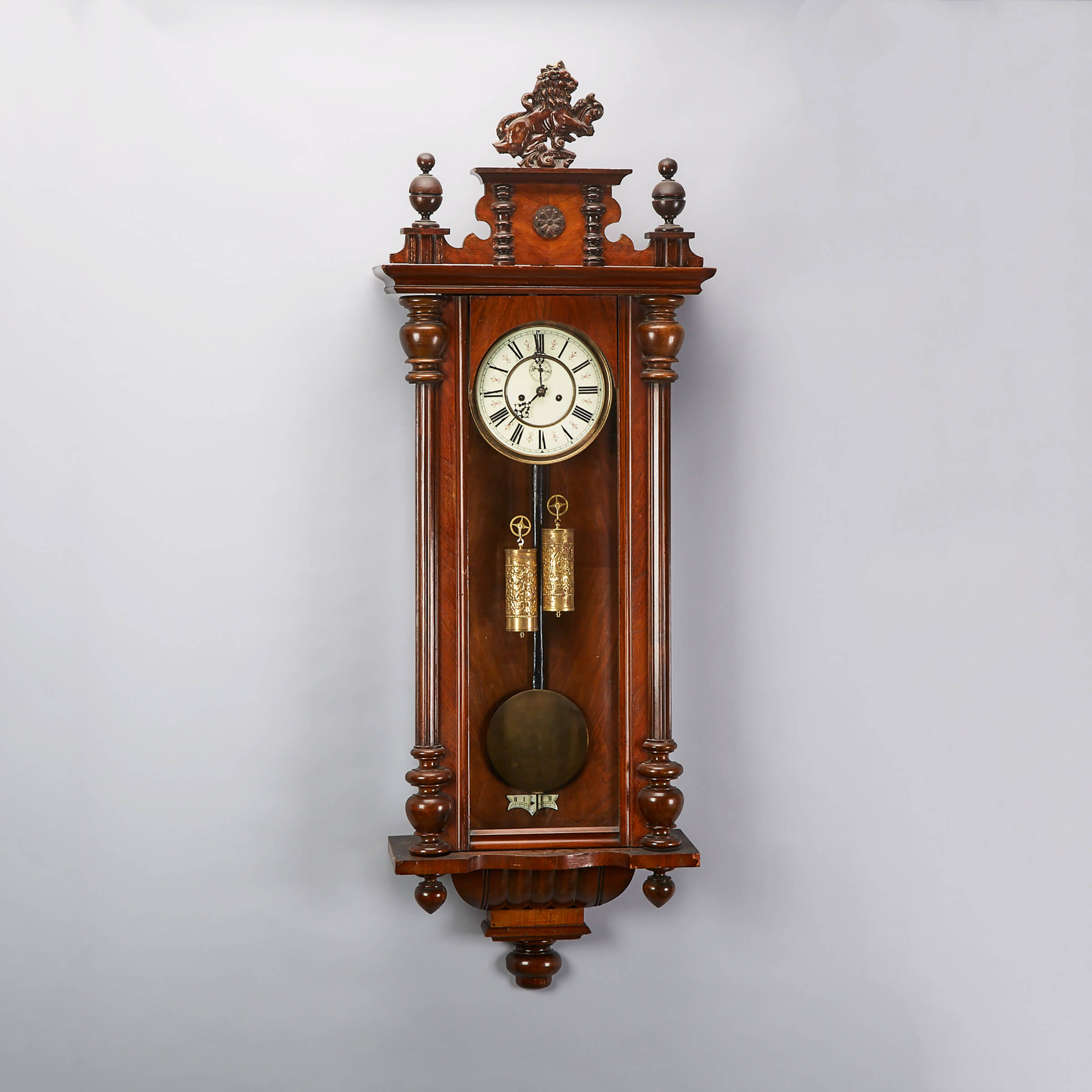 Vienna Regulator Style Wall Clock, late 19th/early 20th century