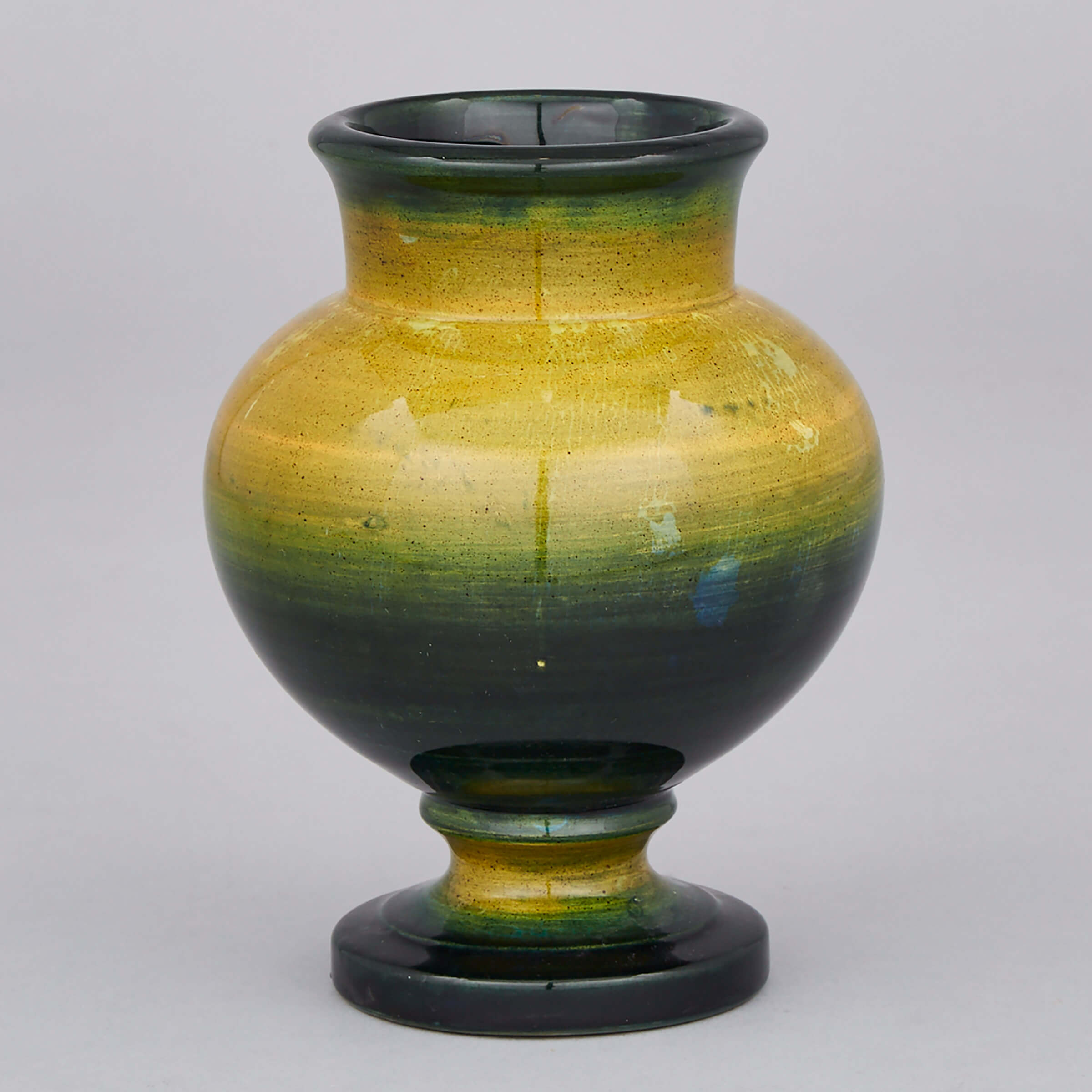 Moorcroft Green Flambé Vase, 1940s