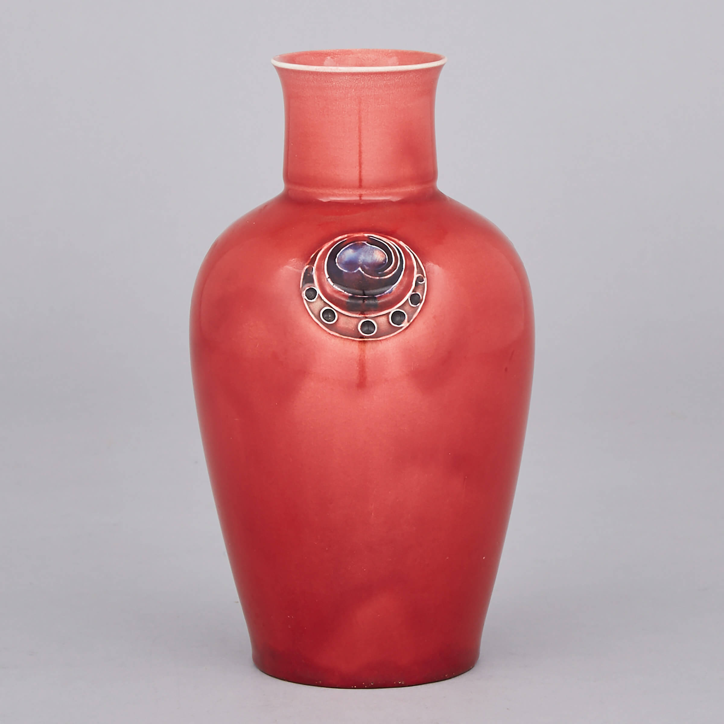 Macintyre Moorcroft Red Flamminian Vase, for Liberty & Co., c. 1906-13