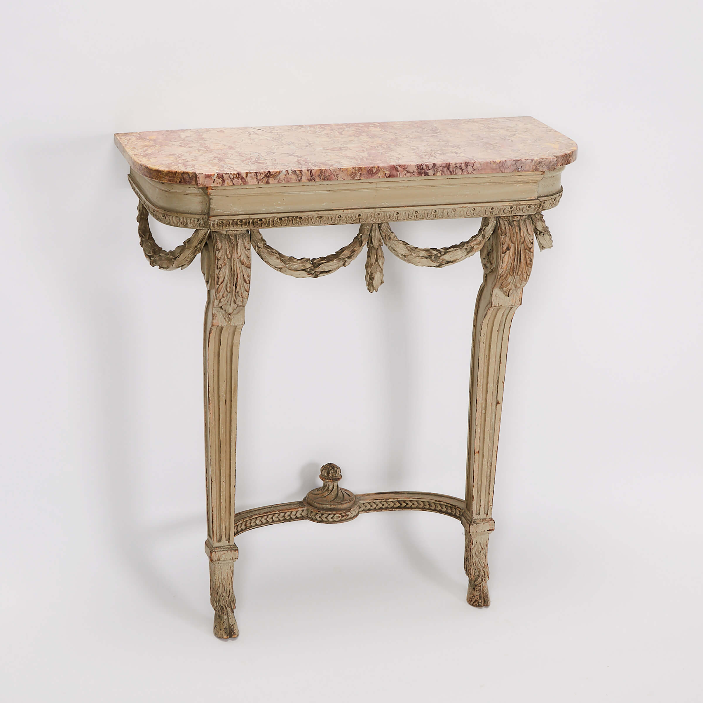 Neoclassical Italian Carved and Painted Console Table, early 20th century
