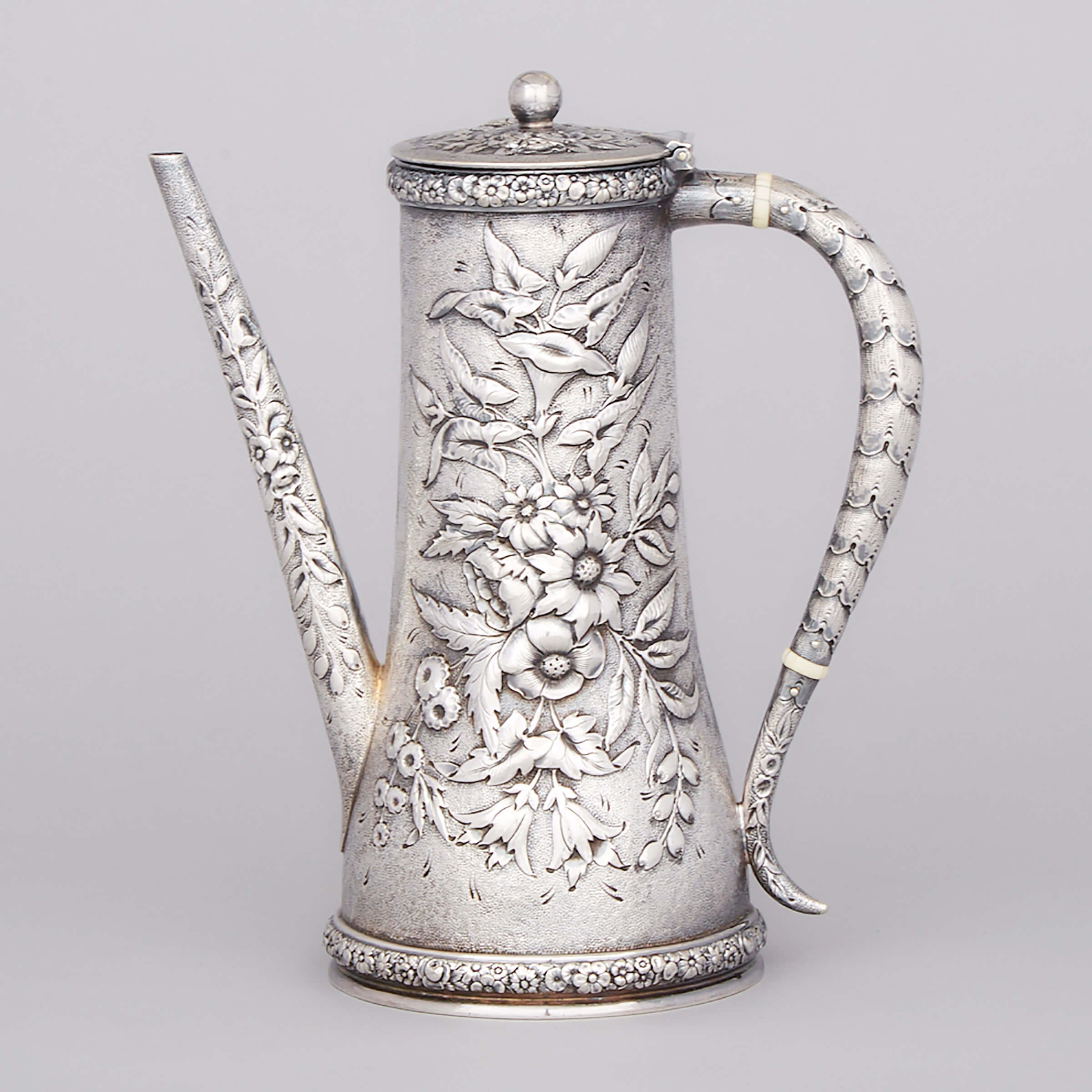 American Silver Plated Coffee Pot, Tiffany & Co., late 19th century