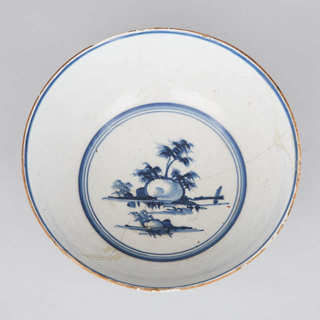 Delft Blue and White Bowl, 18th century