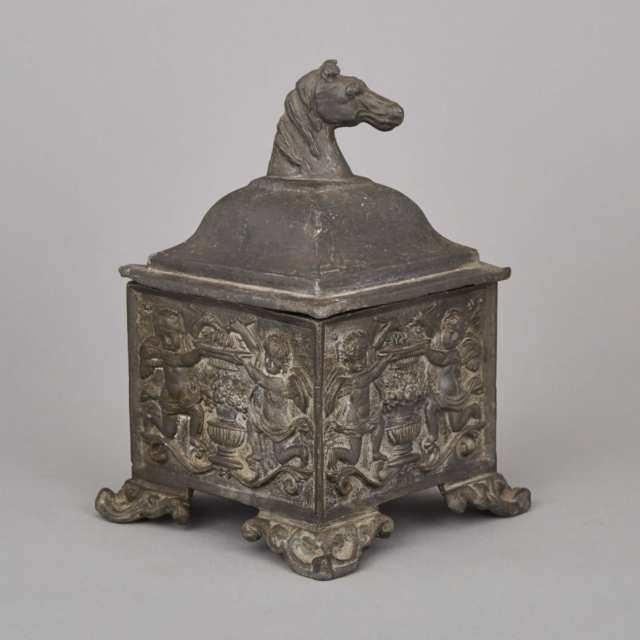 Continental Pewter Tobacco Box, early 19th century