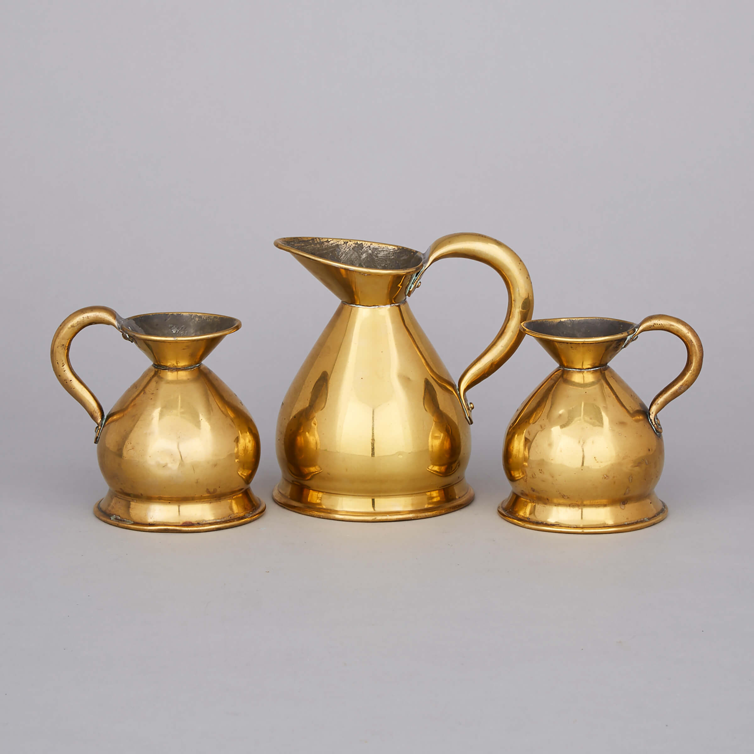Three English Brass Haystack Measures, 19th and early 20th centuries