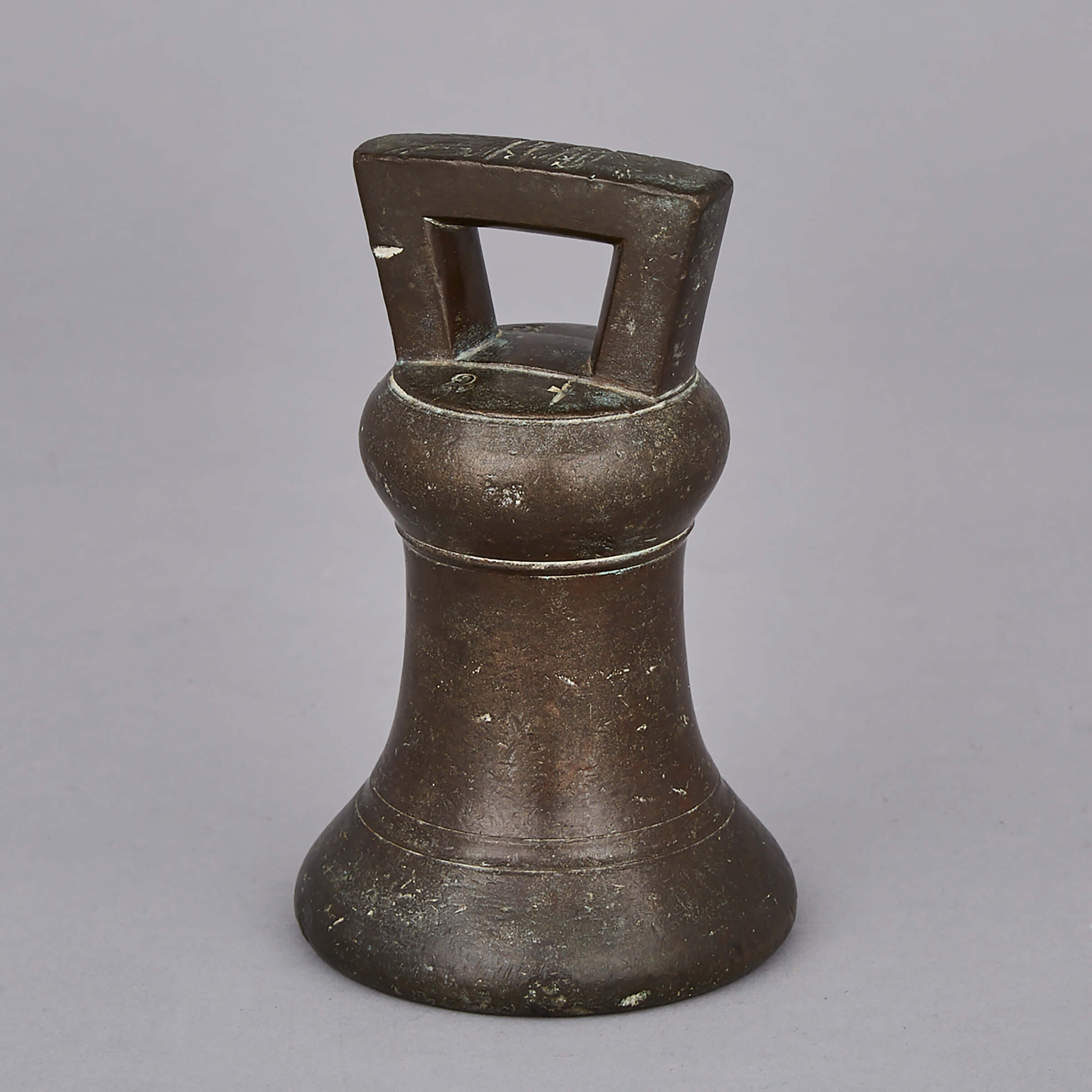 English Bronze Sealer’s Bell Weight, 18th century