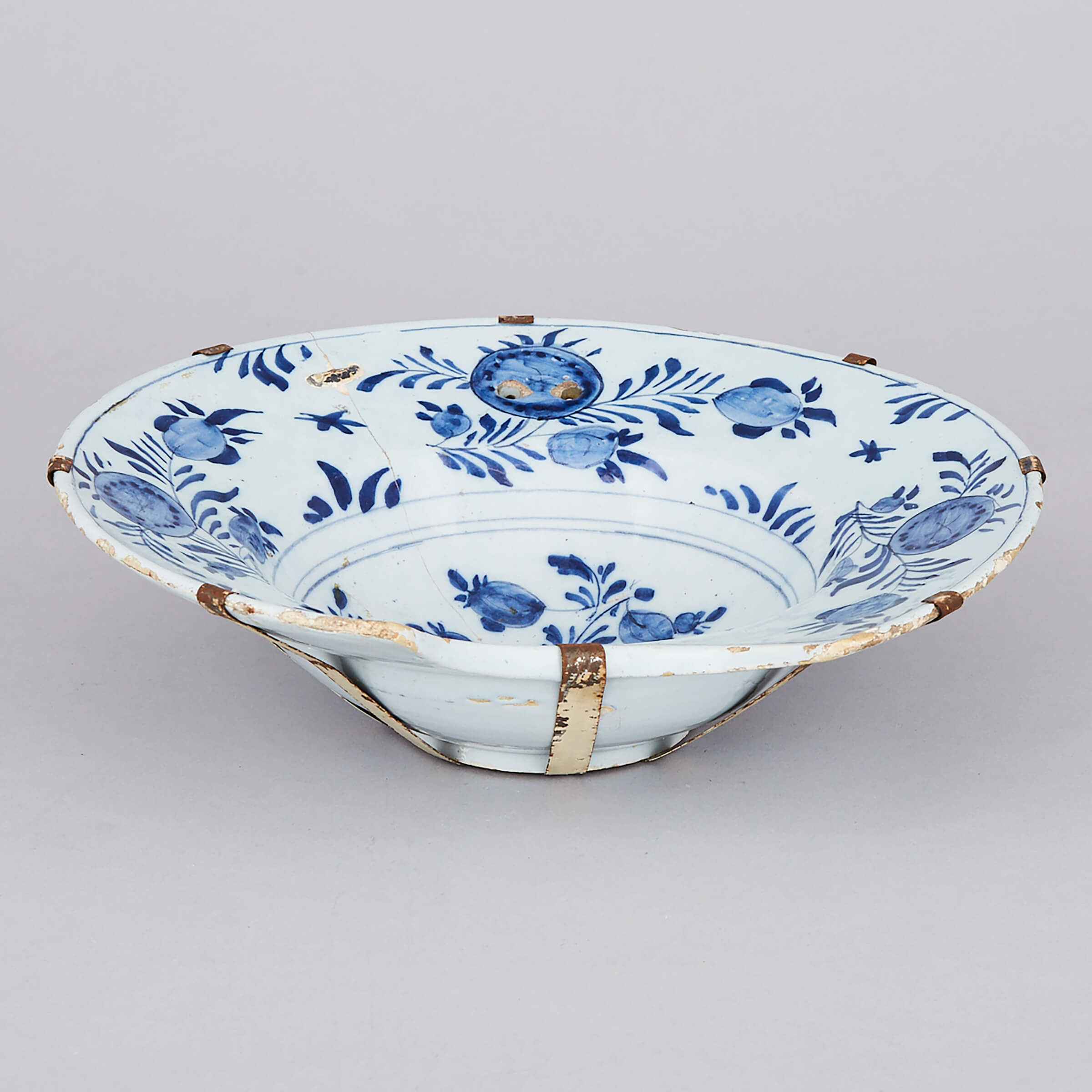 Delft Blue and White Barber’s Bowl, 18th century