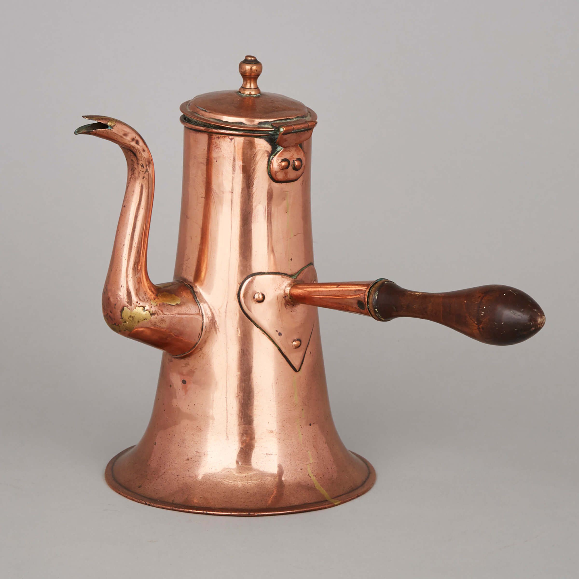 English Copper Coffee Pot, c.1830