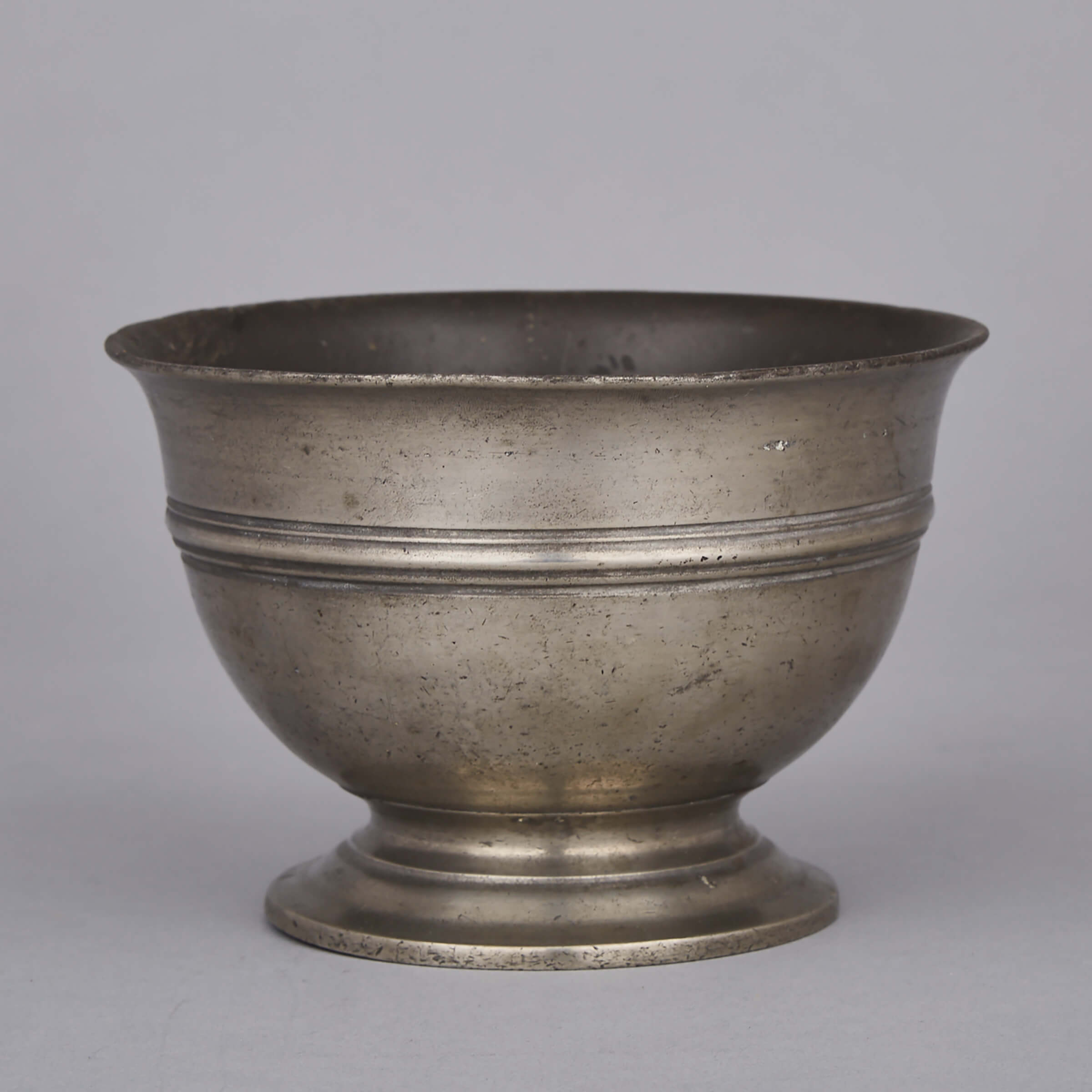 English Pewter Broth Bowl, c.1700