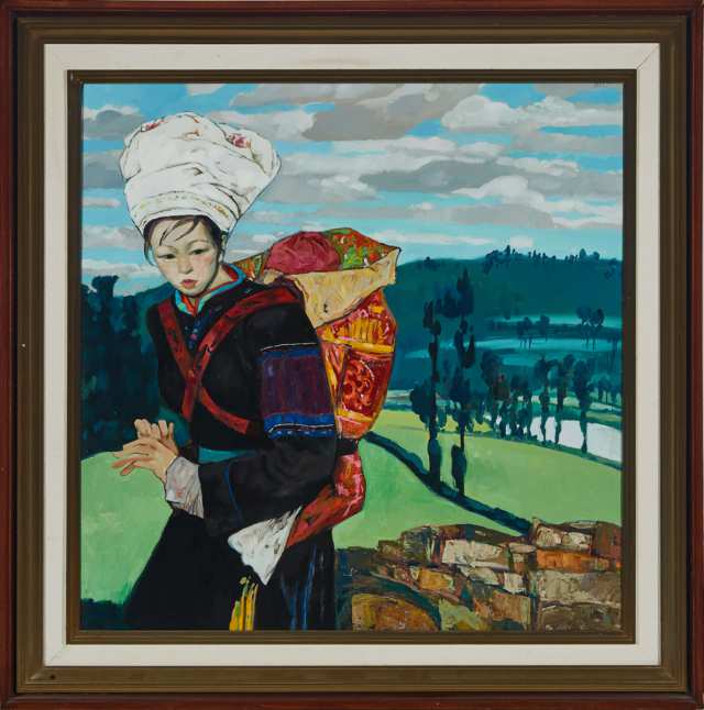 A Painting of a Miao Woman