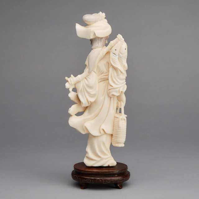 An Ivory Carved Lady 