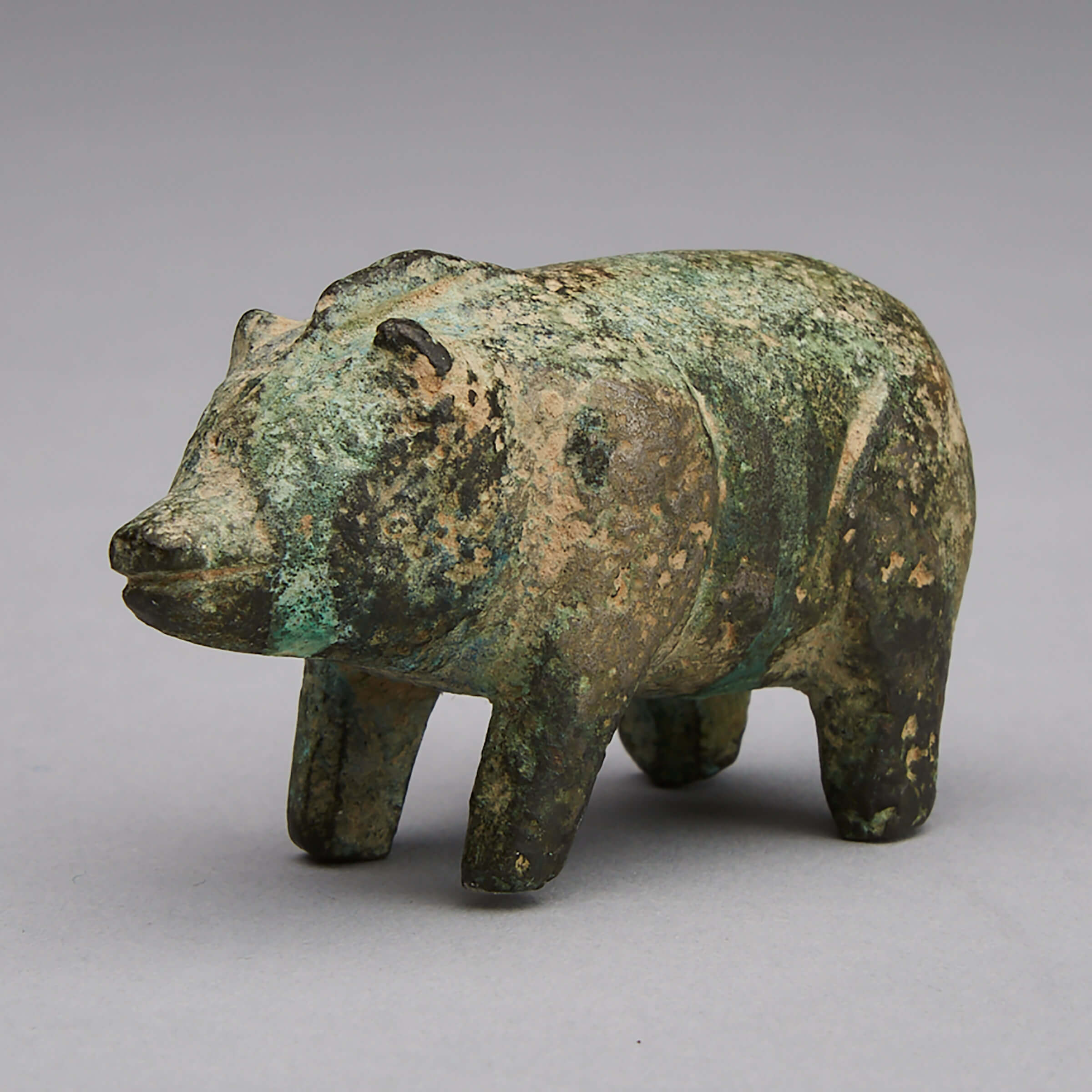 A Bronze Figure of a Boar, Han Dynasty